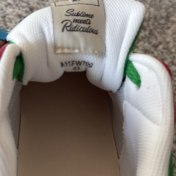 Maison Mihara Yasuhiro Mens Green Leather Parker Chunky Sole Low Top Sneakers - Picture 13 of 14